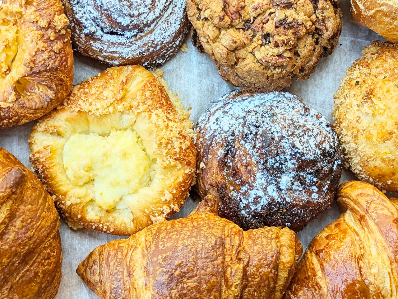 a selection of tasty baked goods