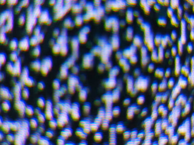 close up photo of television static