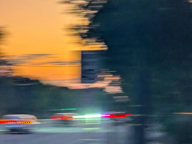 motion blur across the speed limit sign too fast too fast