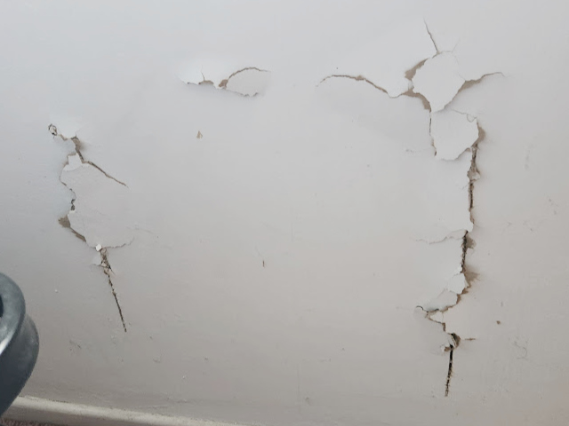 damaged wall