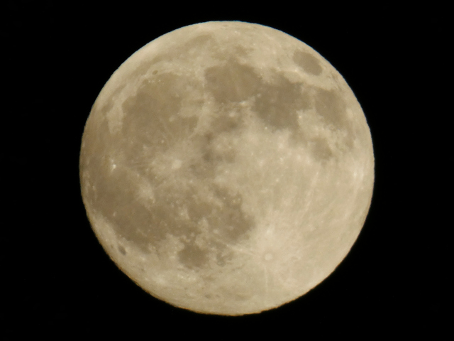 the moon, full