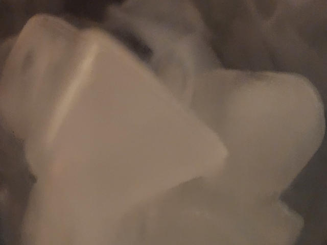 low light in glass of ice